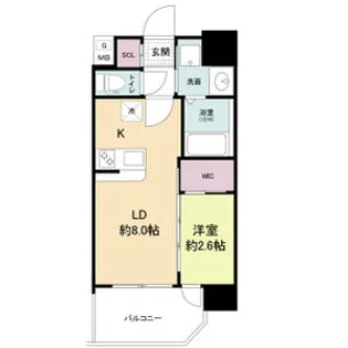 セレニテ放出リアン【9階】の間取り