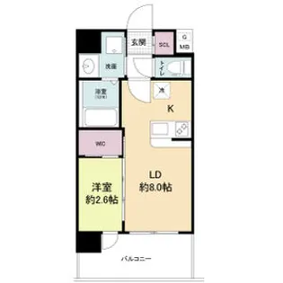 セレニテ放出リアン【3階】の間取り