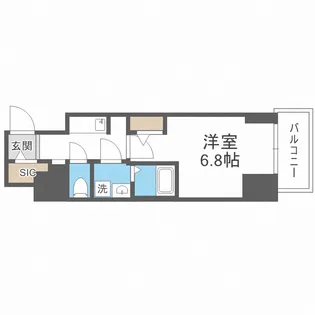 S-RESIDENCE福島玉川Tres【3階】の間取り