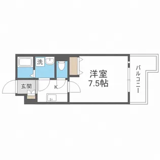 LIVIAZ KITAOSAKA BREZZA【4階】の間取り