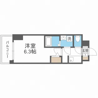 S-RESIDENCE福島玉川Tres【11階】の間取り