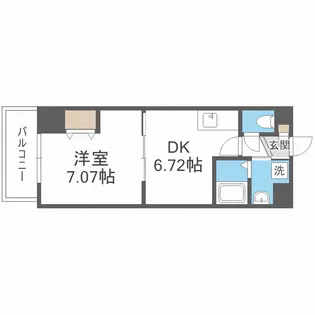 レジデンス朝潮橋【602号室】の間取り