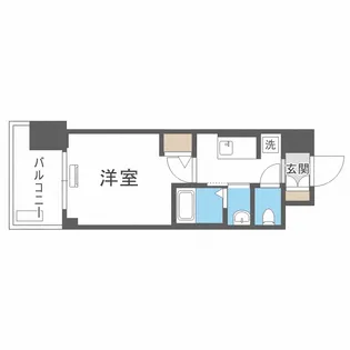 エステムコート難波サウスプレイスⅧハイド【6階】の間取り