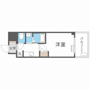 エステムコート難波サウスプレイスⅧハイド【5階】の間取り