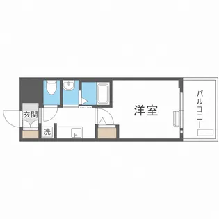 エステムコート難波サウスプレイスⅧハイド【6階】の間取り