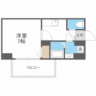 アプリーレ西本町【7階】の間取り