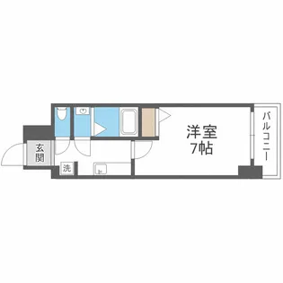 アプリーレ西本町【13階】の間取り