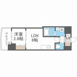 セレニテ本町東リアン【12階】の間取り