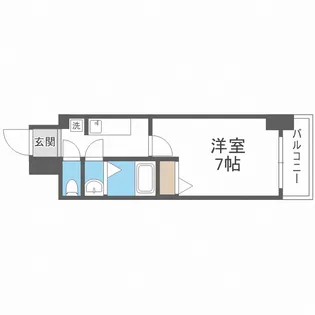 アプリーレ西本町【14階】の間取り