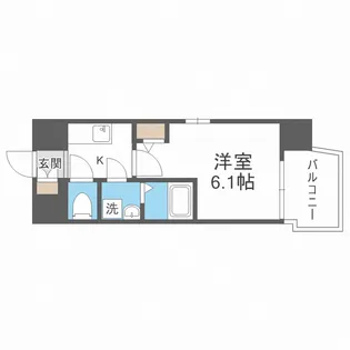 エスリードレジデンス大阪桜ノ宮【9階】の間取り