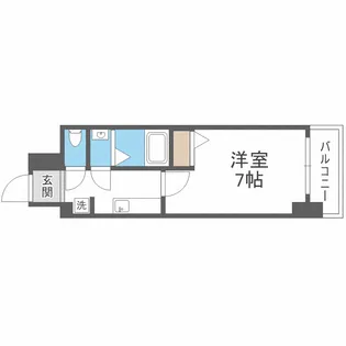 アプリーレ西本町【13階】の間取り