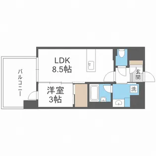 J.GRAN Court京町堀【11階】の間取り