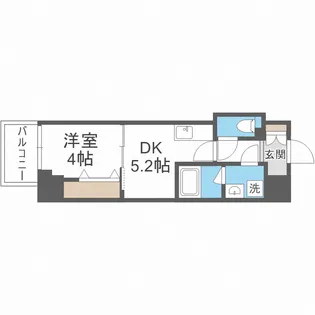 エレガントレジデンスyodogawa【2階】の間取り