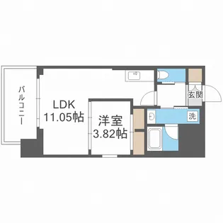 プレジオ難波【10階】の間取り