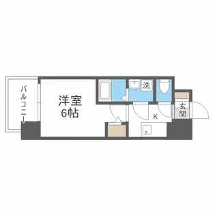 エスリードレジデンスグラン大阪福島ノース【6階】の間取り