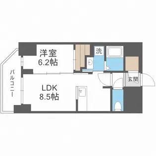 セレニテ本町リアン【4階】の間取り