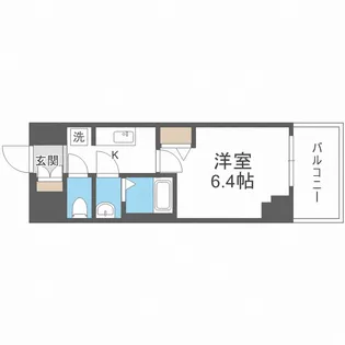 アドバンス大阪カーサ【13階】の間取り