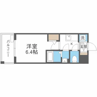 エスリードレジデンスグラン大阪福島ノース【5階】の間取り