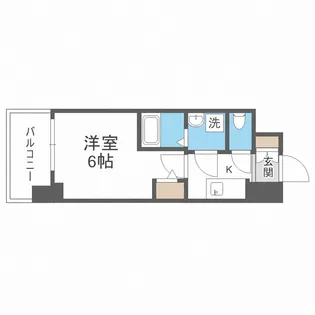 エスリードレジデンスグラン大阪福島ノース【2階】の間取り