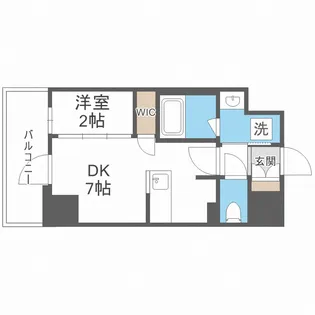 バウスフラッツ新大阪【11階】の間取り
