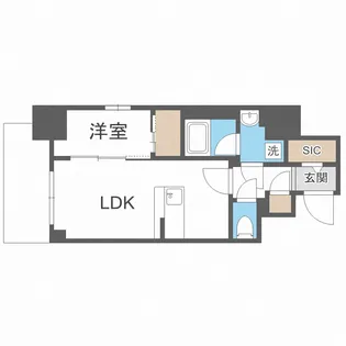 エスリードレジデンス大阪天王寺【2階】の間取り