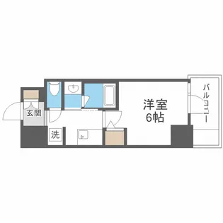 バウスフラッツ新大阪【6階】の間取り