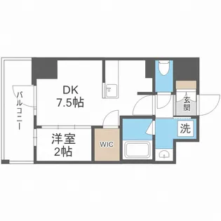 バウスフラッツ新大阪【8階】の間取り