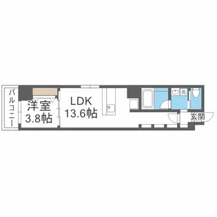 M. hills本町東【5階】の間取り