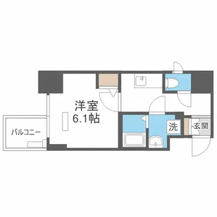 アクアプレイス江戸堀【8階】の間取り