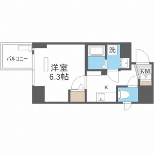 アクアプレイス江戸堀【8階】の間取り