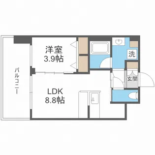 プレジオ弁天町ASIAN【2階】の間取り