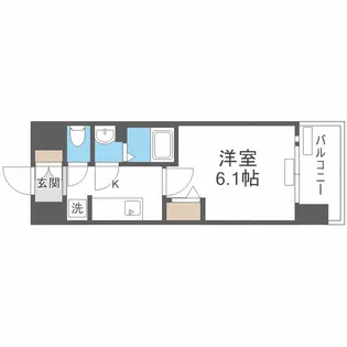 プレサンス大阪同心メゾヴィータ【8階】の間取り