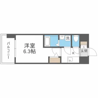 エスリードレジデンス大阪福島シティウエスト【2階】の間取り