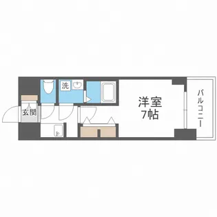S-RESIDENCE難波大国町Deux【3階】の間取り