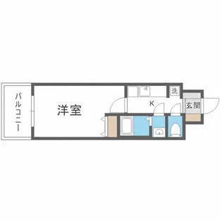 スプランディッド京橋EAST【8階】の間取り