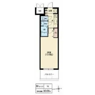 スプランディッド京橋EAST【6階】の間取り