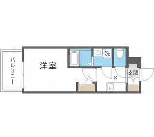 エスリードレジデンス大阪福島シティウエスト【5階】の間取り