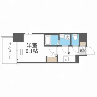 エスリード新北野アーデル【3階】の間取り