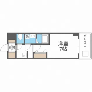 S-RESIDENCE難波大国町Deux【2階】の間取り