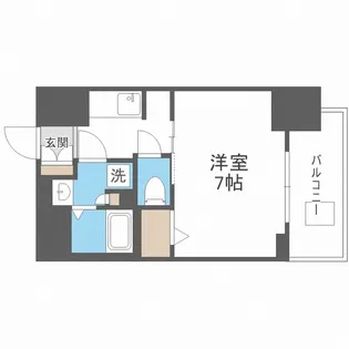 S-RESIDENCE難波大国町Deux【10階】の間取り