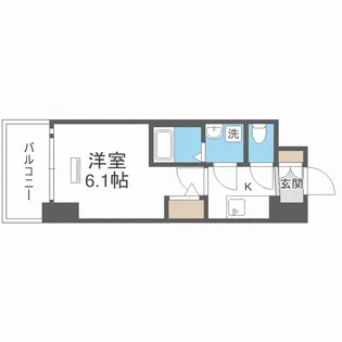 エスリード新北野アーデル【7階】の間取り