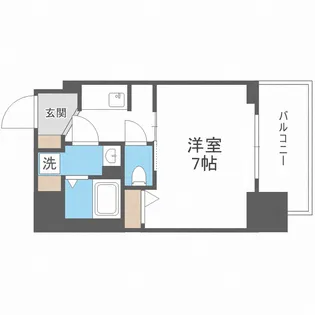 S-RESIDENCE難波大国町Deux【8階】の間取り