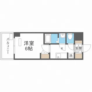 プレサンス松屋町ヴィゴラス【12階】の間取り