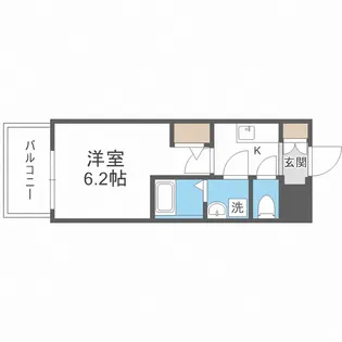 エスリードレジデンス大阪福島シティウエスト【6階】の間取り