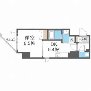 ファーストフィオーレ谷町六丁目フェリシア【10階】の間取り