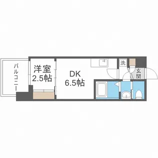 セレニテ中崎町リアン【3階】の間取り