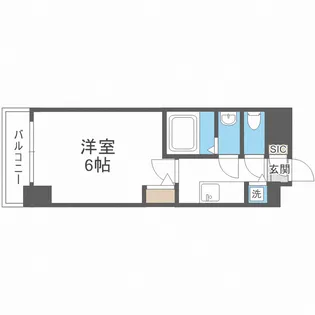 エスリードレジデンス大阪福島フロント【11階】の間取り