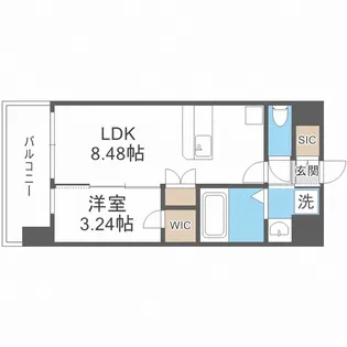 エスリードレジデンス都島NORTH【2階】の間取り