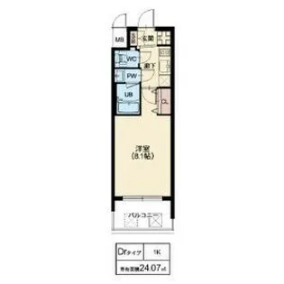 スプランディッド十三本町【2階】の間取り