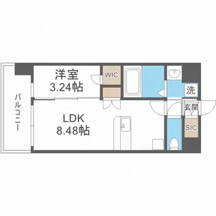 エスリードレジデンス都島NORTH【3階】の間取り